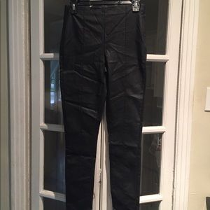 Faux leather black skinny leggings. Size 29